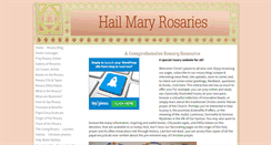 Desktop Screenshot of hail-mary-rosaries.com