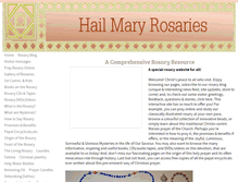 Tablet Screenshot of hail-mary-rosaries.com